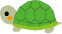 イラスト（亀１匹）
